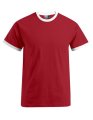 Ringer T-shirt Promodoro 3070 Fire Red-White